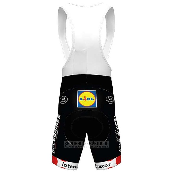 2020 Fahrradbekleidung Deceuninck Quick Step Wei Rot Trikot Kurzarm und Tragerhose